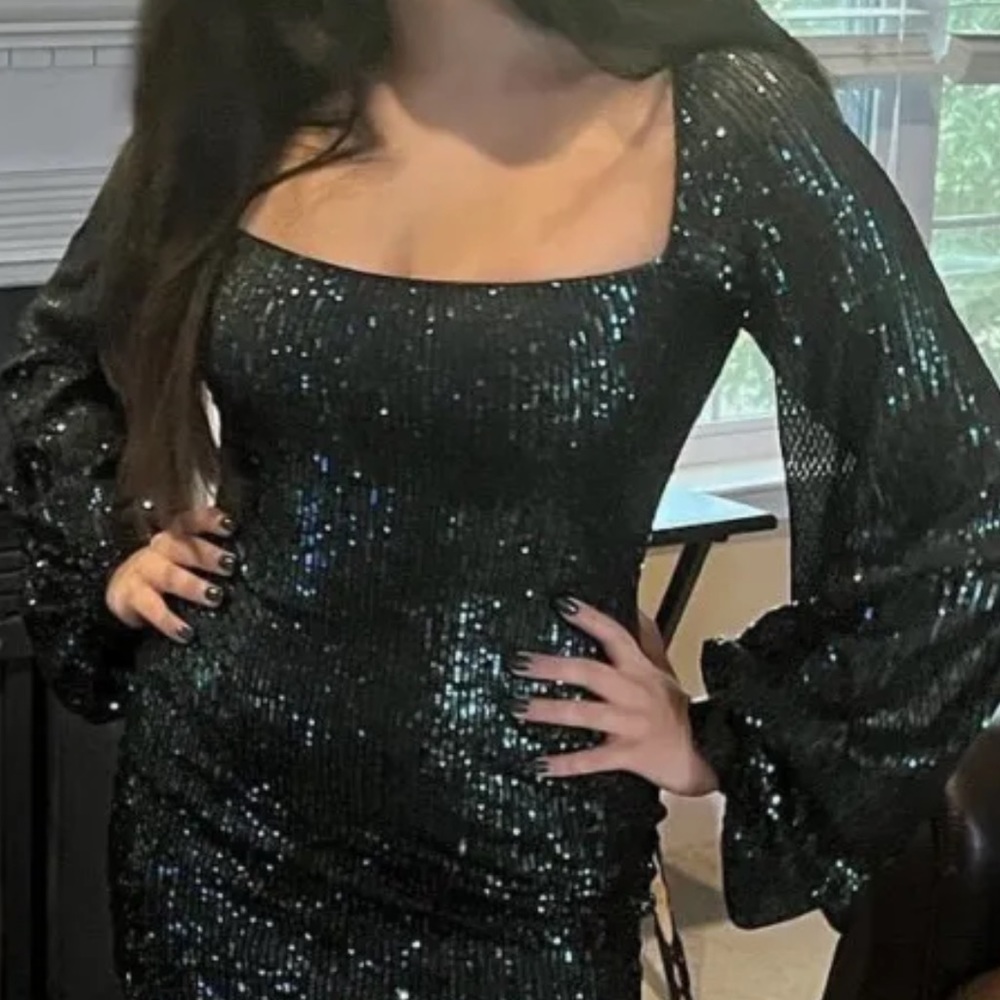 Lucy in the Sky emerald green Mini dress Medium